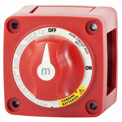 Blue Sea Systems m-Series Mini Dual Circuit Plus™ Battery Switch  | Blackburn Marine Supply